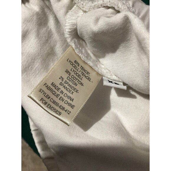 Cloth & Stone White Pull On Drawstring Waist Pants XS - Picture 4 of 4